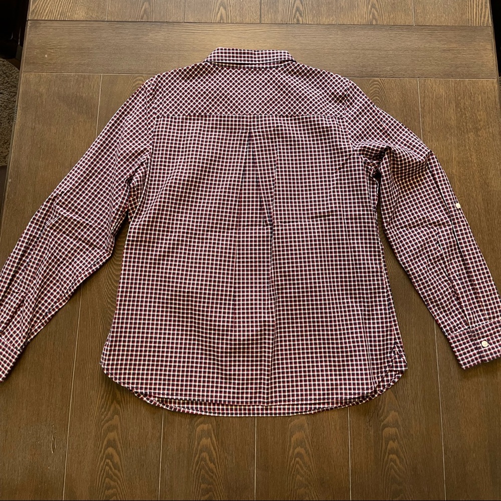Tommy Hilfiger Woman’s Zip Up Plaid Blouse. Size Large.  NWOT - Picture 9 of 11